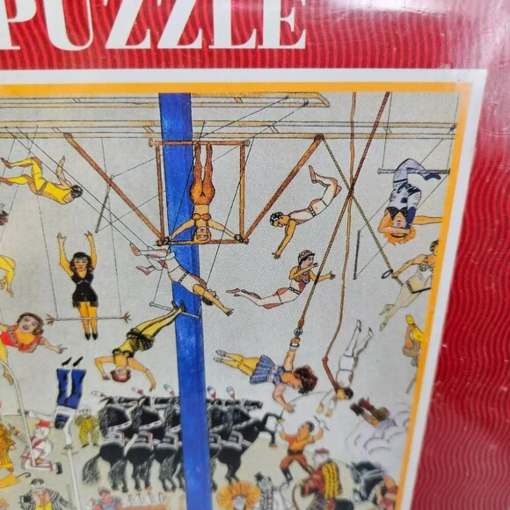 3000 Piece Jigsaw Puzzle Under The Big Top Circus Bits and Pieces 33 x 16 In New